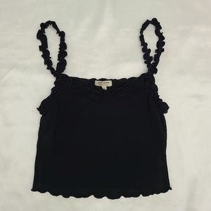 Heart & Hips Black Cropped Tank Top